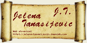 Jelena Tanasijević vizit kartica